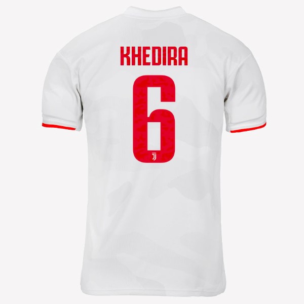 Camiseta Juventus NO.6 Khedira 2ª 2019 2020 Gris Blanco